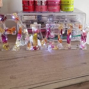 Resin word mold home decor